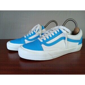 Vans Old Skool VLT LX 'Bonnie Blue Marshmallow' Sneakers M9.5 W 11 Leather EUC
